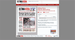 Desktop Screenshot of ee.ultimahora.com